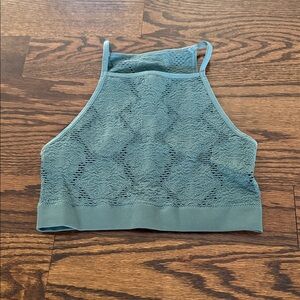 Aerie Green Lace Crop Top
